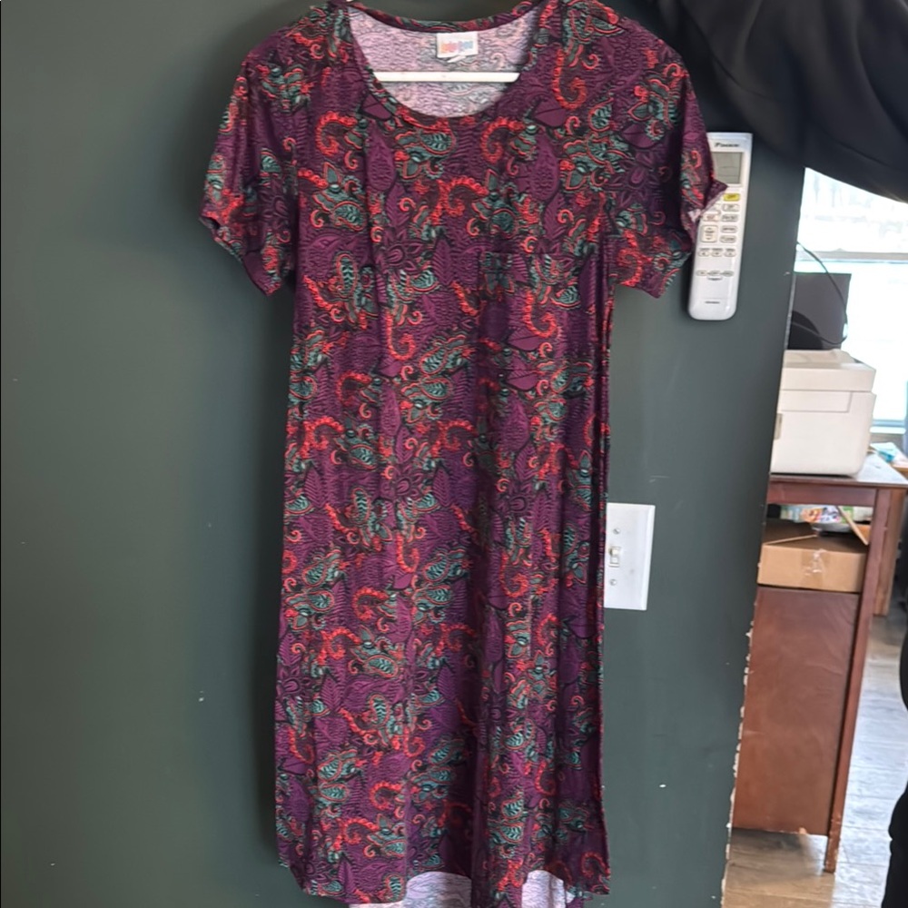 LuLaRoe Carlie- Floral Patterned Dress